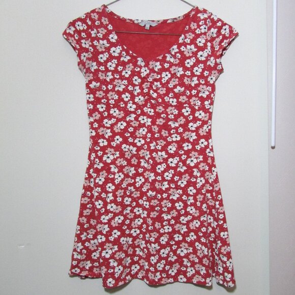 Dresses & Skirts - Clockhouse Ckh Floral Stretch MIni Dress - Coral